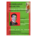 Musikalische Lesung "Dunkelgold des Mutes" am 10.10.2026